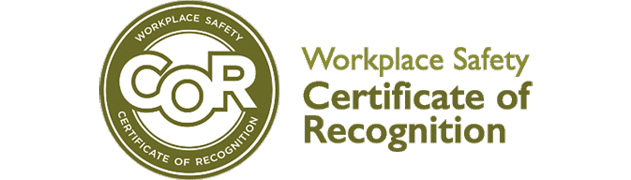 COR - workplace Safety certificate of recognition